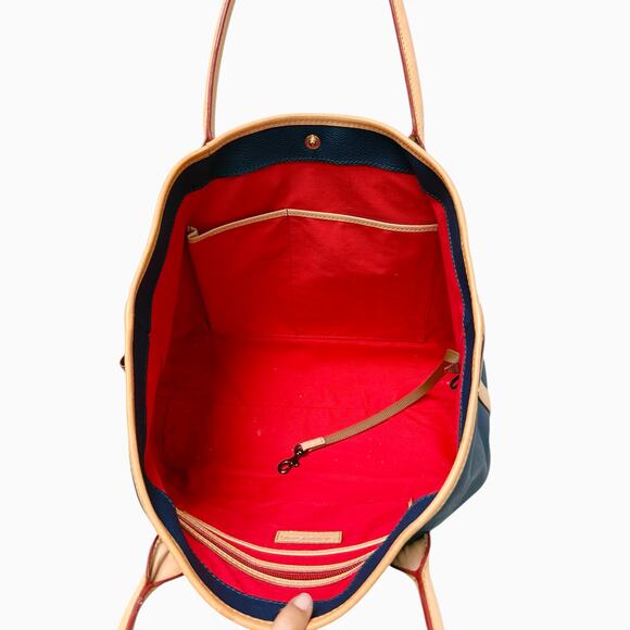 Vintage Dooney & Bourke Robert F. Kennedy Human Rights Blue Leather Bag - Picture 10 of 13